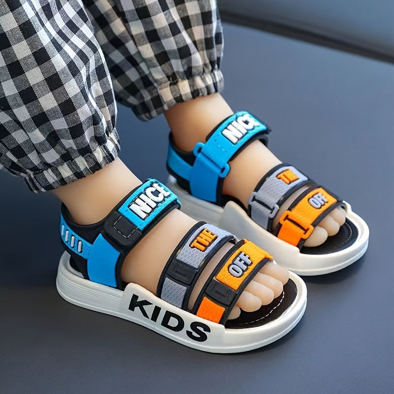 Boys Summer Sandals Kids' Breathable Non-Slip PVC Open Toe Casual Outdoor Shoes