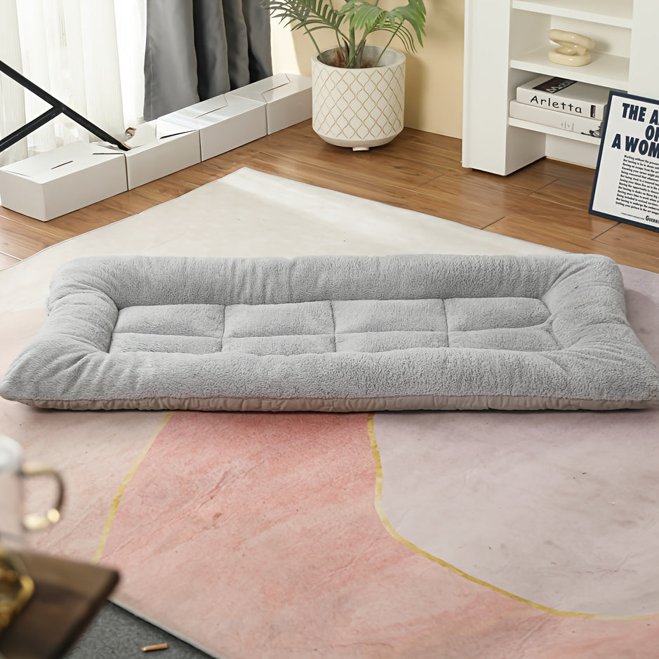 1 dona Katta Plush It Yostiq Sofasi qalin super yumshoq polyester tolalaridan tayyorlangan, barcha o'lchamdagi itlar uchun qulaylik ta'minlaydi.