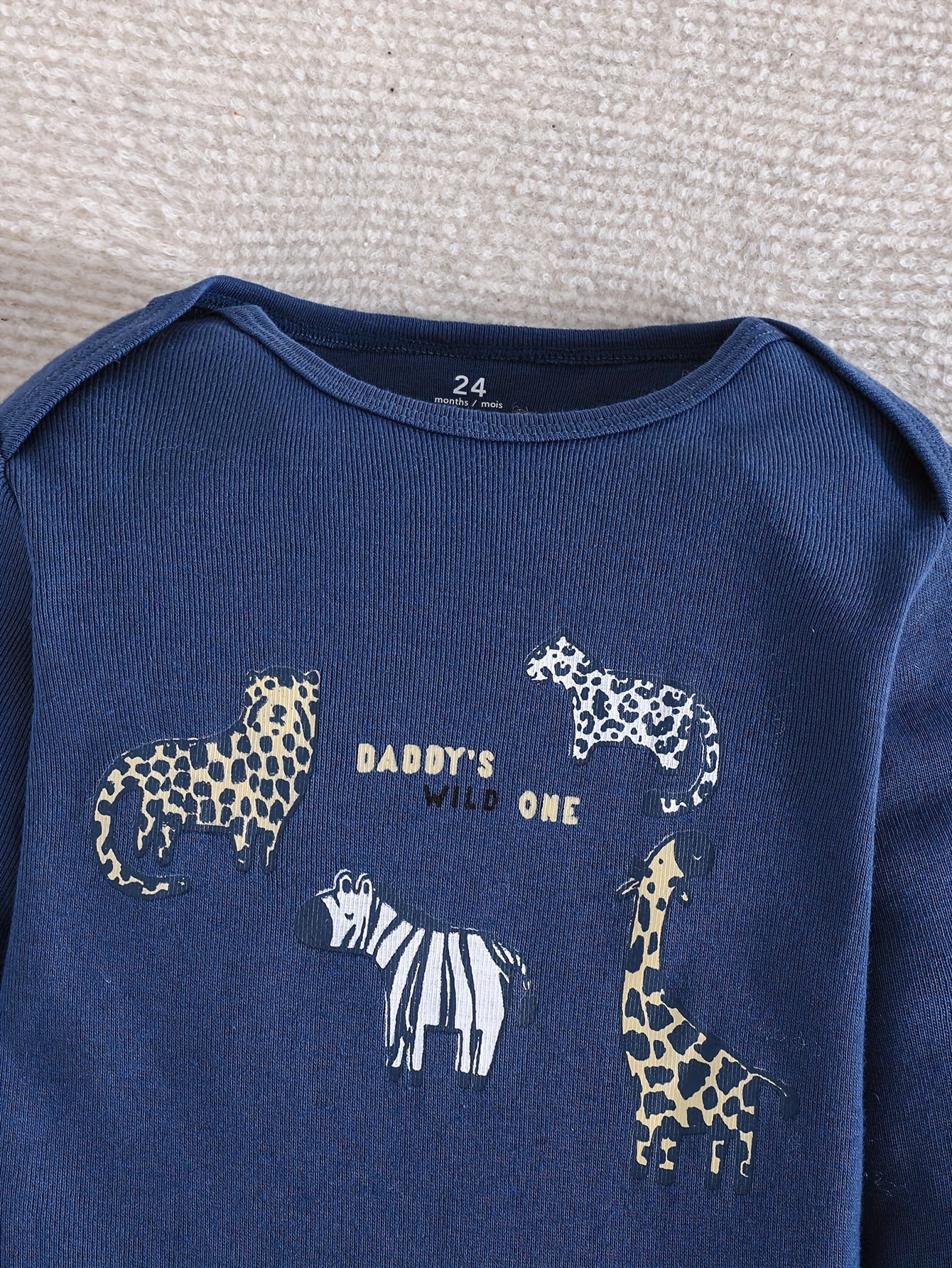 Baby Boys Long Sleeve Cotton Romper Set 5-Pack Cartoon Animal Pattern Spring Autumn Outdoor