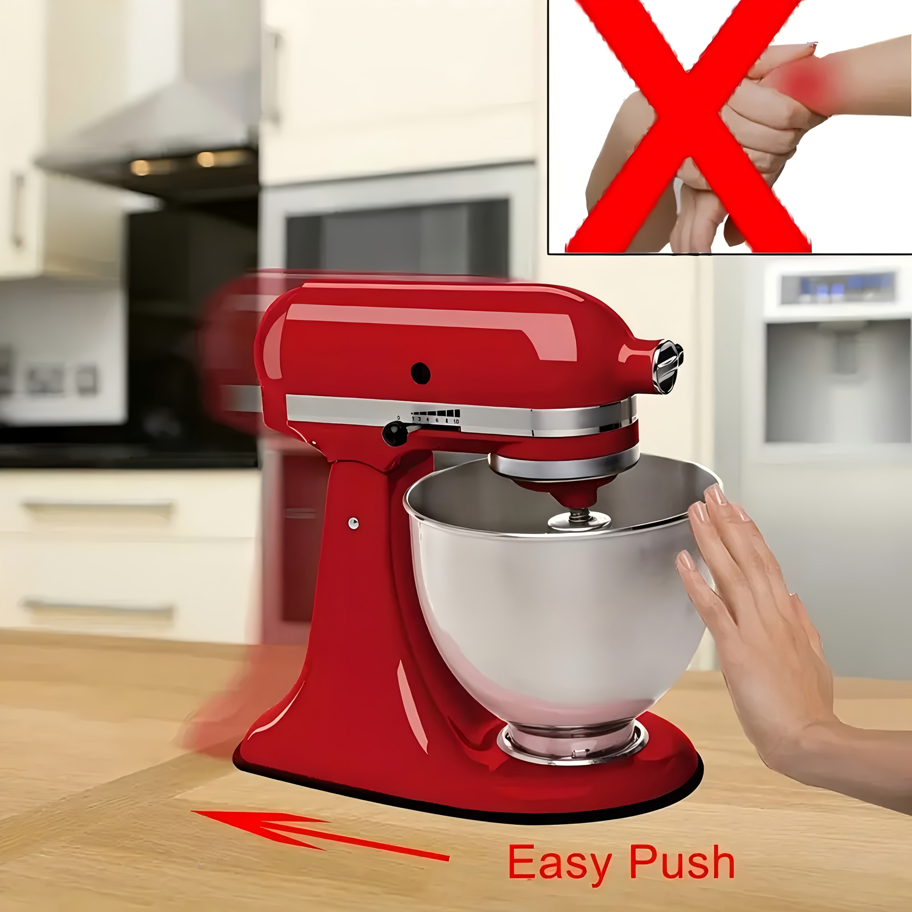 Ushbu to'plamda harakatlanish uchun qulay va yuzalarni chizishdan saqlash uchun mo'ljallangan ikki shaffof idish qopqog'i mavjud. Kitchenaid 5.5-6 kvartalik Tilt-Head Stand Mixer zanglamas po'lat idishlari uchun maxsus ishlab chiqilgan ushbu qopqoq.