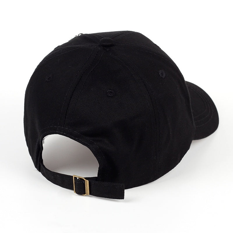 Unisex K-Pop Inspired Cap Stylish Hat Adjustable Size Black