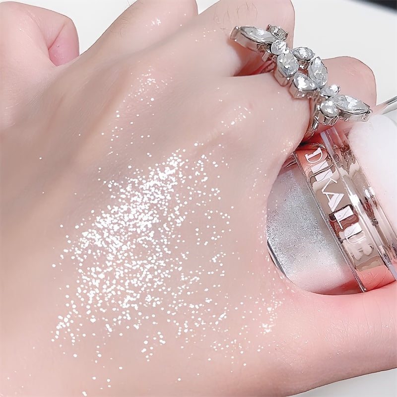 Polvo de brillo corporal para mujer, resaltador de maquillaje con purpurina, para bodas y fiestas