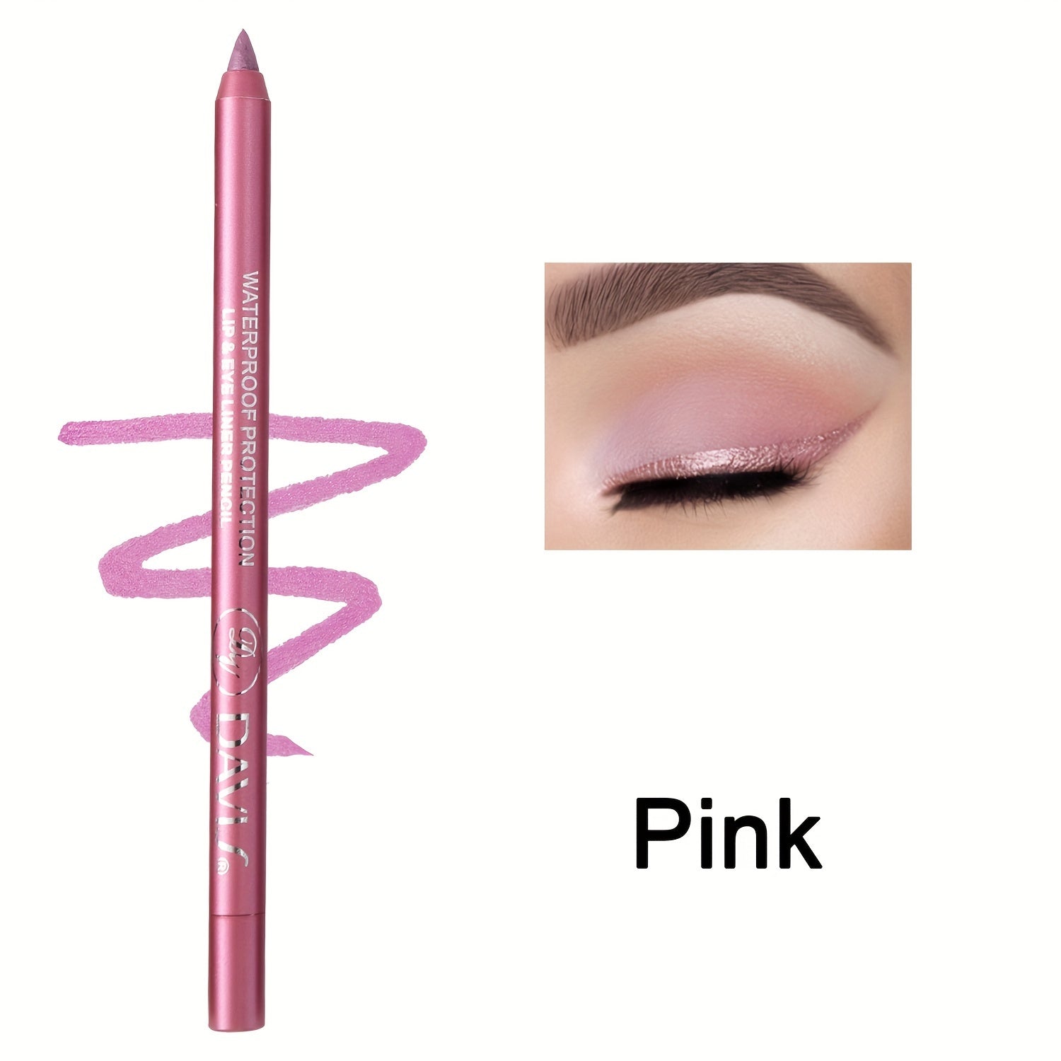Waterproof Eyeliner Pencil Long-Lasting Bold Eye Makeup in Various Shades
