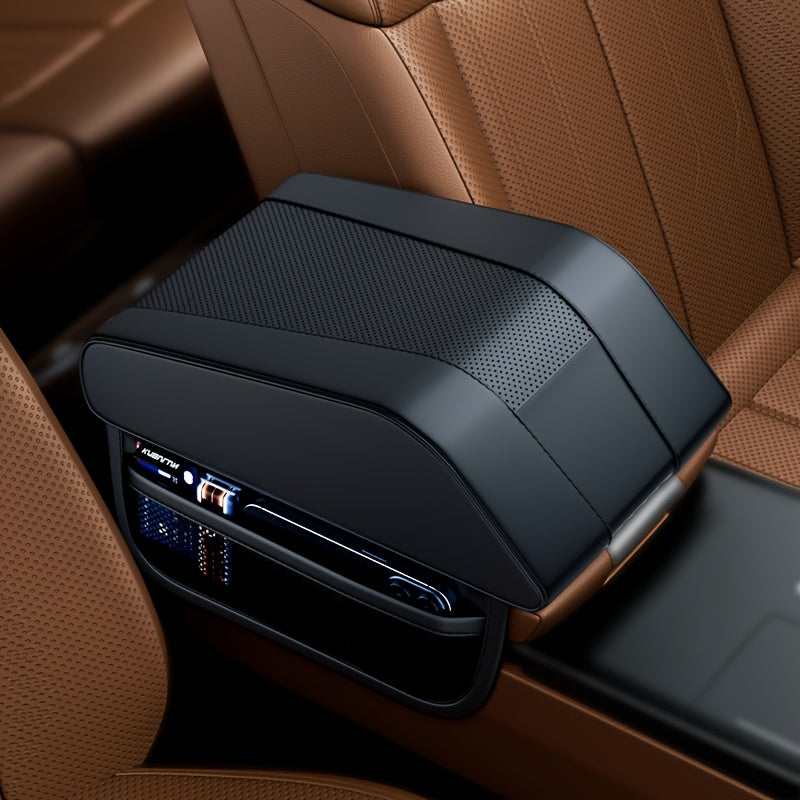 Подлокотник для автомобиля с памятью из пеноматериала, регулируемый, из искусственной кожи