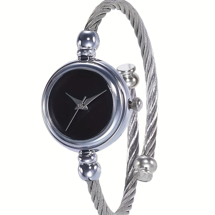Miniature Literary Student Bangle Watch for Women with Retro Mori Art Style