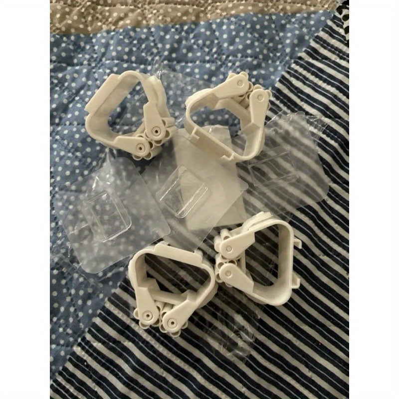 3 dona osilgan mop saqlash racki, burilishli, teshiksiz, hammom uchun tashkilotchi, plastmassa supurgi tutgich, joyni tejovchi