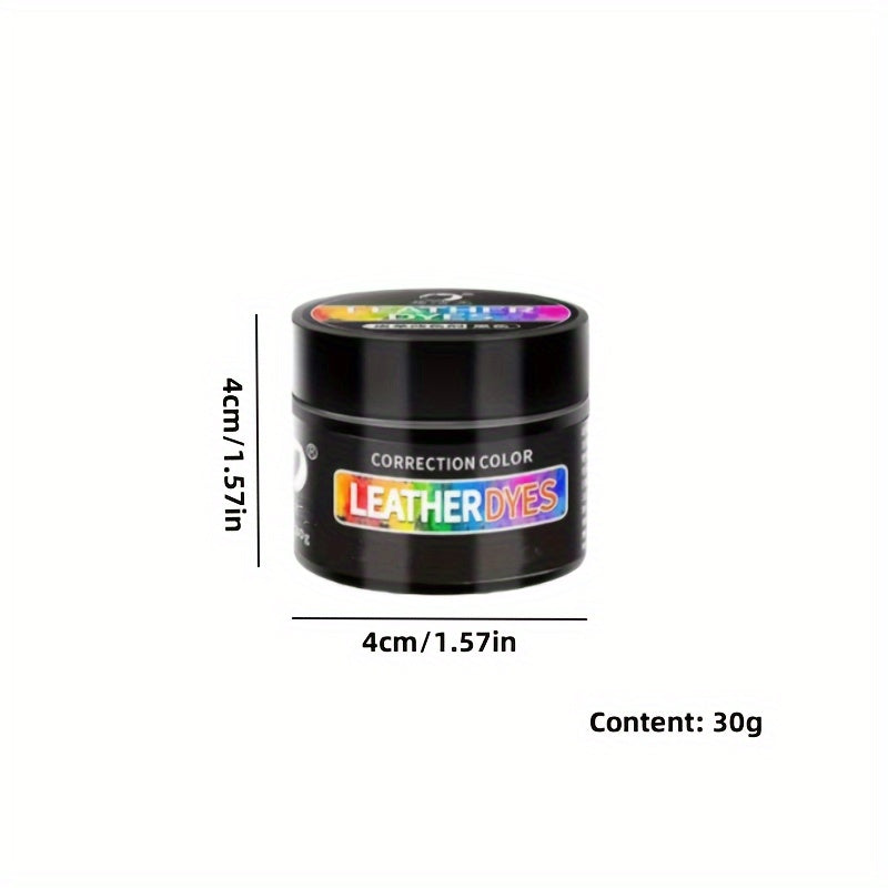 Leather Dye Restorer for Cars and Furniture, 30g, Quick-Dry, Faded and Scratched Leather Repair