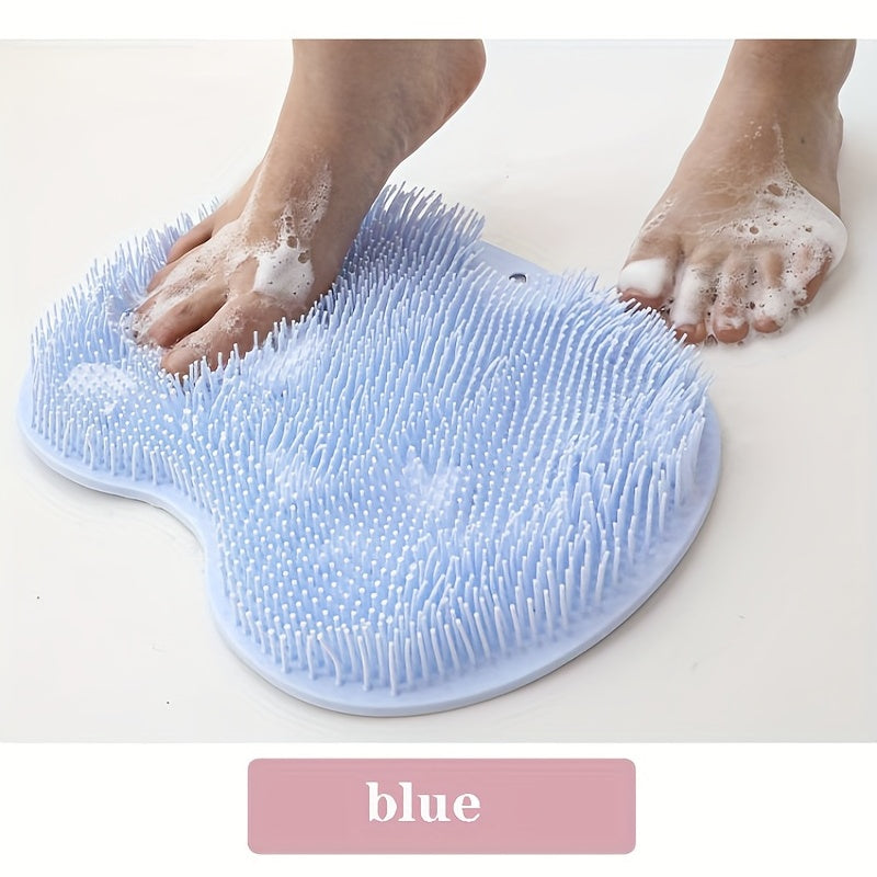 Exfoliating Bath & Foot Scrubber Non-Slip Suction Cup Massage Pad Green