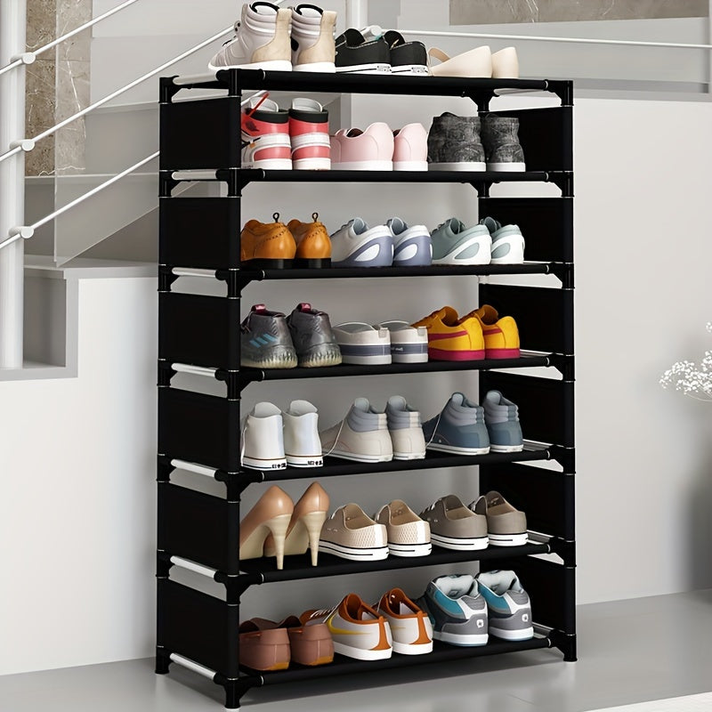 7-Tier Shoe Rack Stackable Expandable Storage for Living Room Dorm Apartment