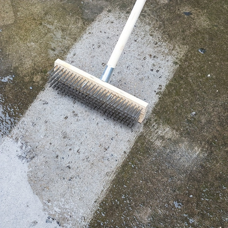 Set of 2 Outdoor Patio Deck Scrub Brushes with Tough Bristles for Heavy-Duty Cleaning