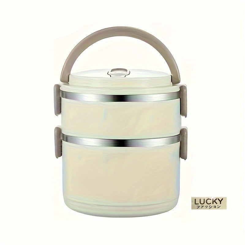 Fiambrera aislada de acero inoxidable con tapa para oficina, escuela, camping