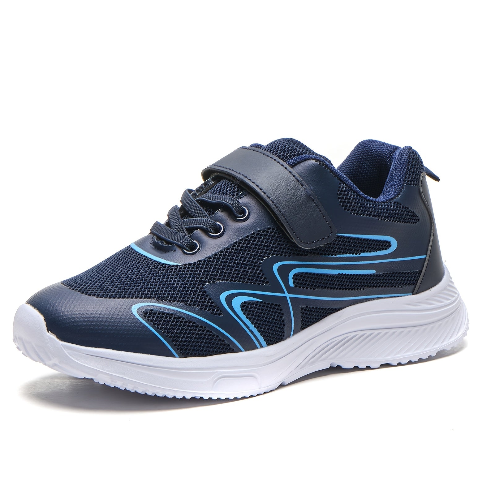 Детские сетчатые кроссовки с нескользящей резиновой подошвой для пробежек на улице и повседневной носки