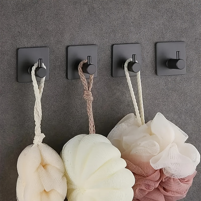 Gancho de pared adhesivo de acero inoxidable para toallas y batas