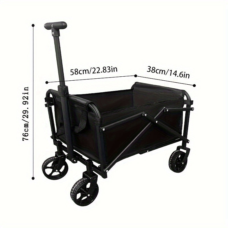 Termiz uchun zanglamaydigan po'latdan yasalgan yig'iladigan qo'l trolleyi va tashqi transport