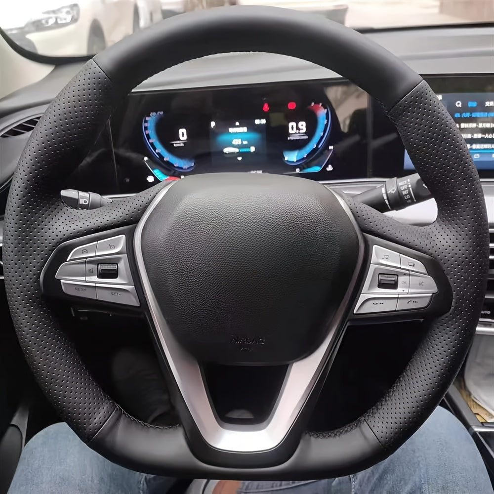 Car Steering Wheel Cover Leather Anti-Slip Universal for Car Interior Accessories