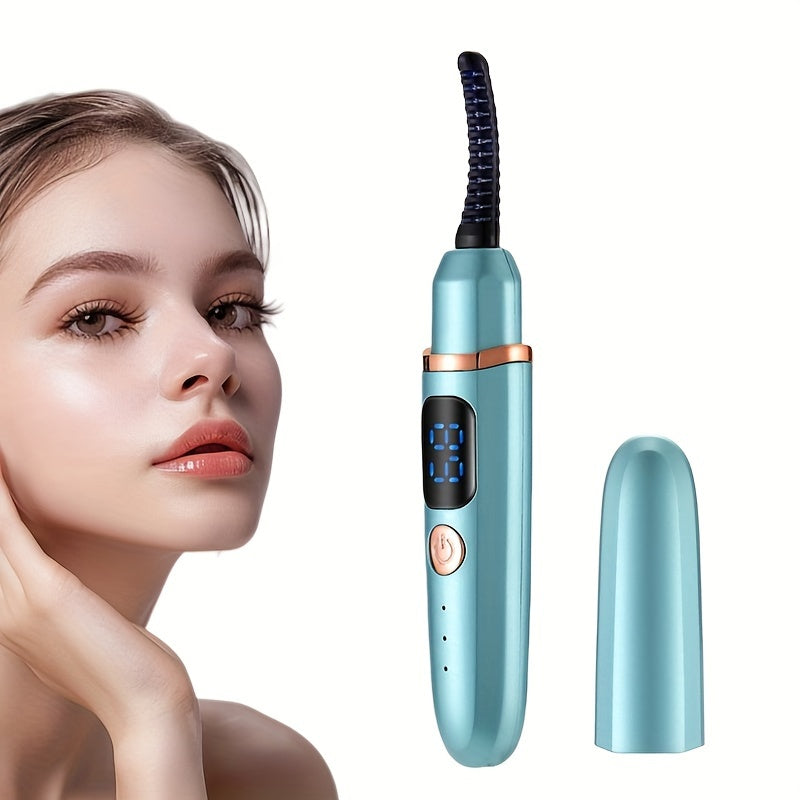 Electric Eyelash Curler 3-in-1 USB Rechargeable with 3 Temperature Settings Compact Travel Beauty Tool