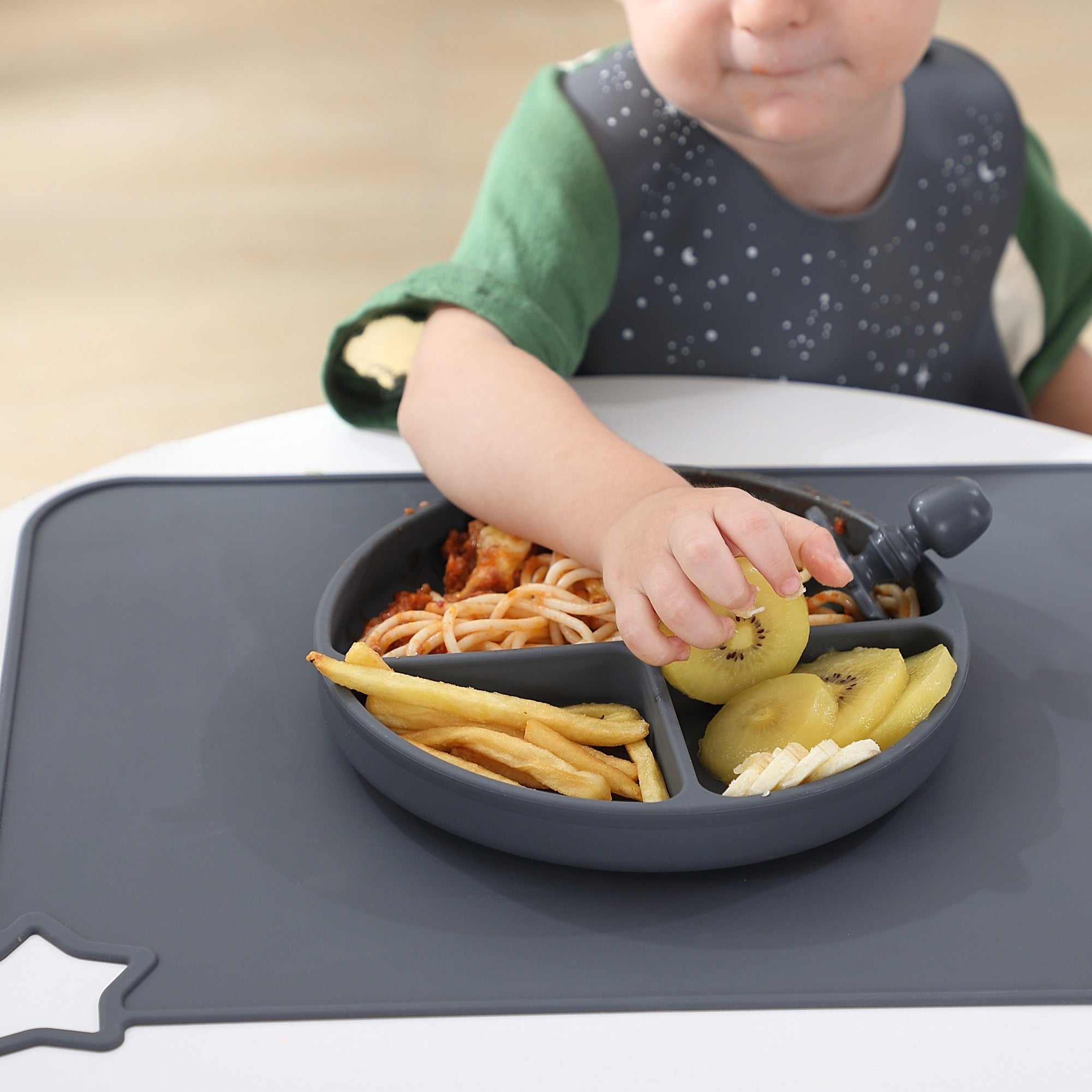 Individual de silicona para cocina, impermeable, resistente al aceite, fácil de limpiar, resistente al calor