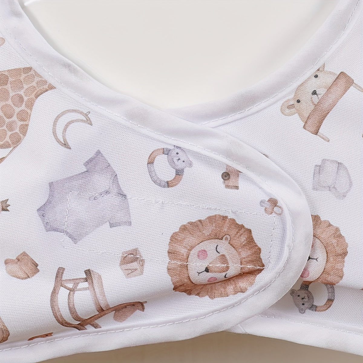 Long Sleeve Waterproof Feeding Bib with Hook and Loop Closure for Messy Meals