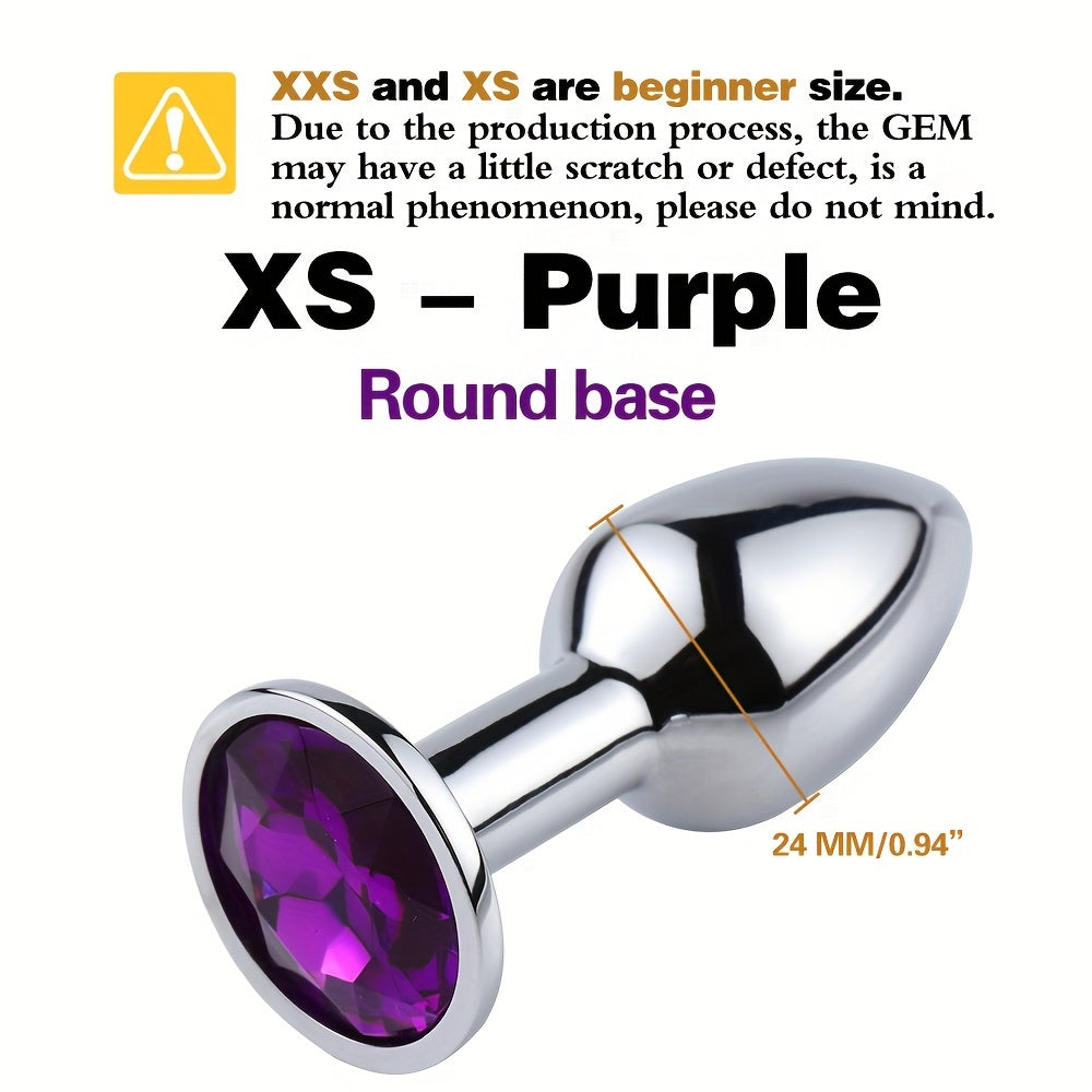 Adult Unisex Gold Gemstone Butt Plug Small Beginner Sex Toy