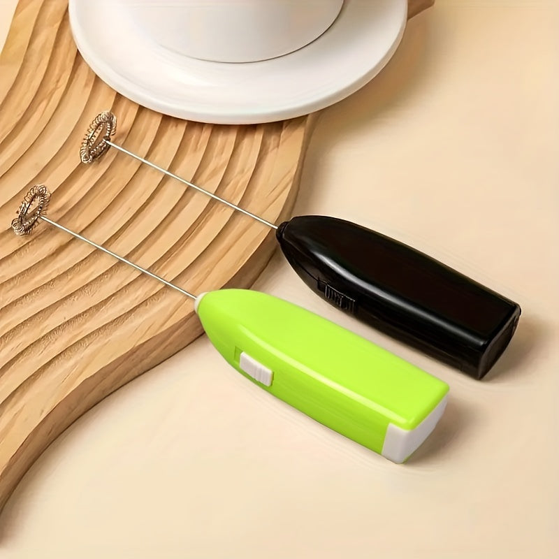 Licuadora eléctrica de café con batidor y espumador, verde negro, 7800 RPM