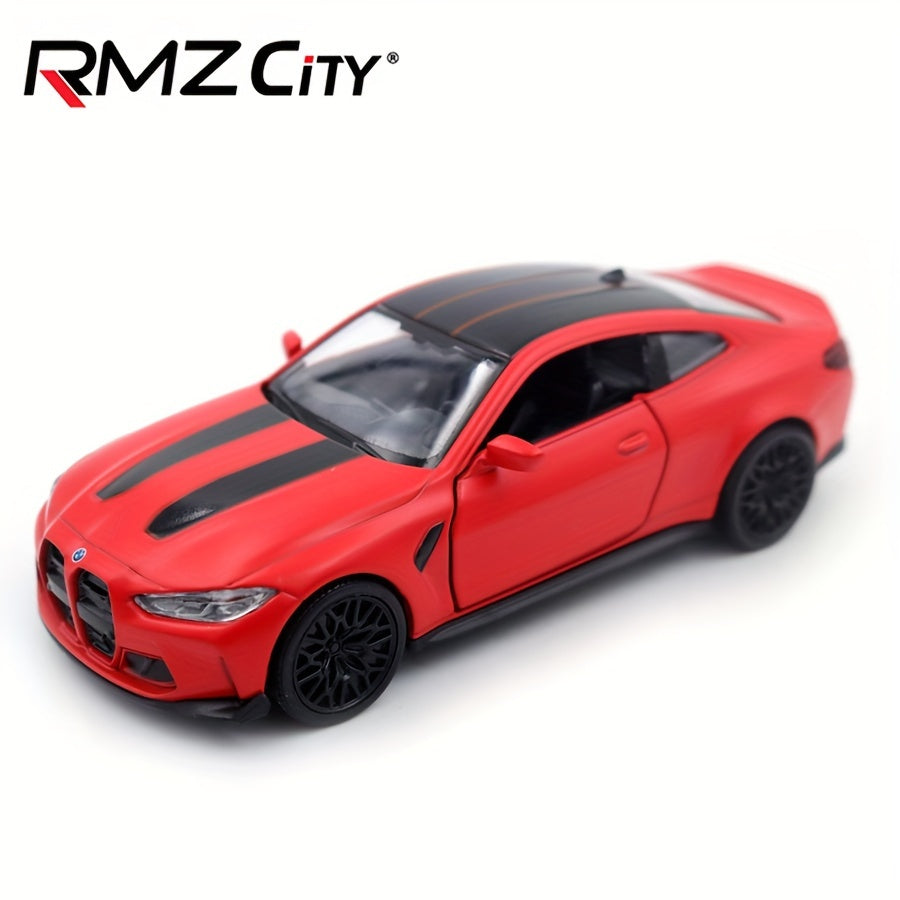 1:36 Scale Alloy Die-Cast BMW M4 CSL Sports Car Model Pull-Back Toy for Boys