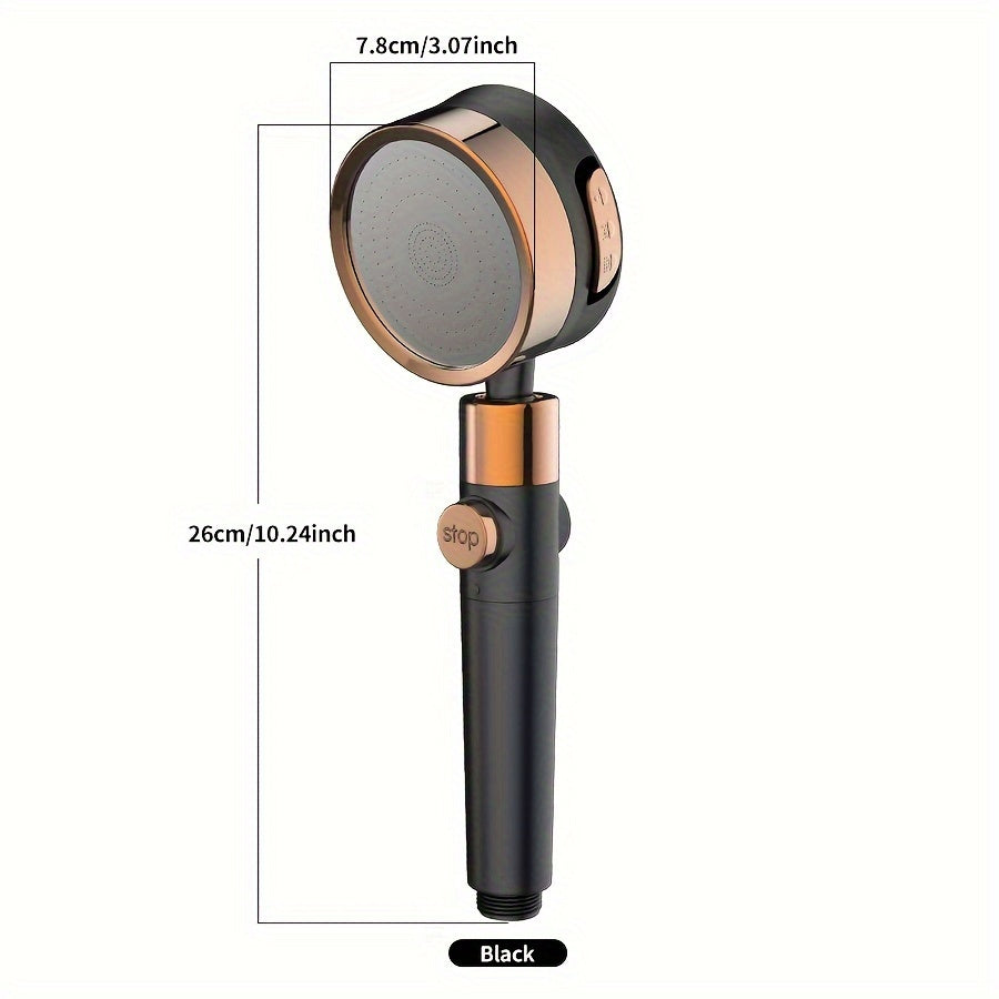 Uch tezlikda sozlanadigan bosimli uy dush uchun booster filtr dush boshligi, burchakni sozlash mumkin va hammom aksessuarlari kiritilgan.