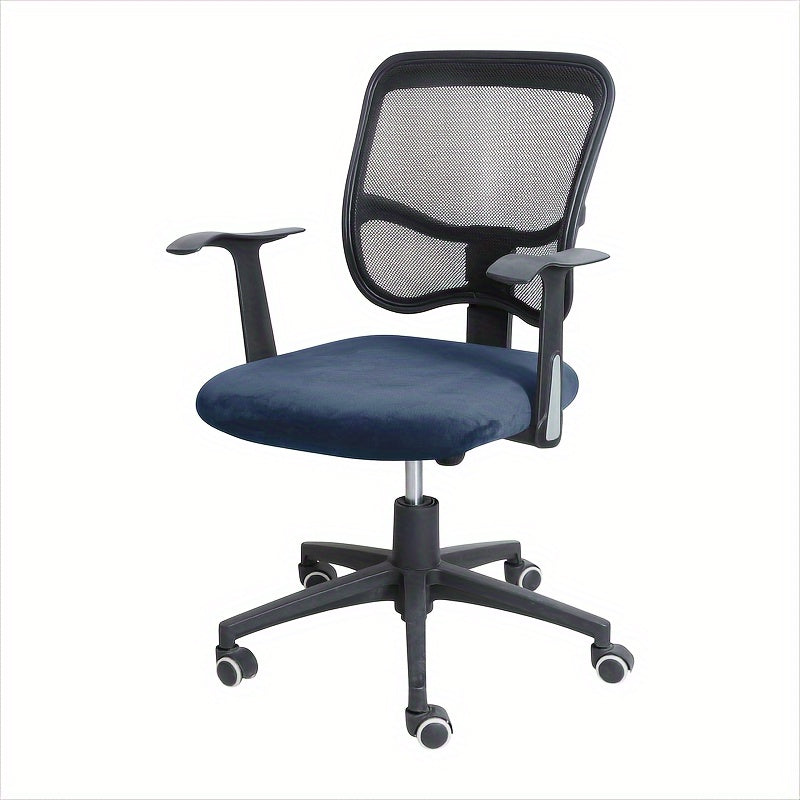 Funda de silla de terciopelo Silvery Fox con elástico y cinturón de atadura para hogar, oficina, hotel