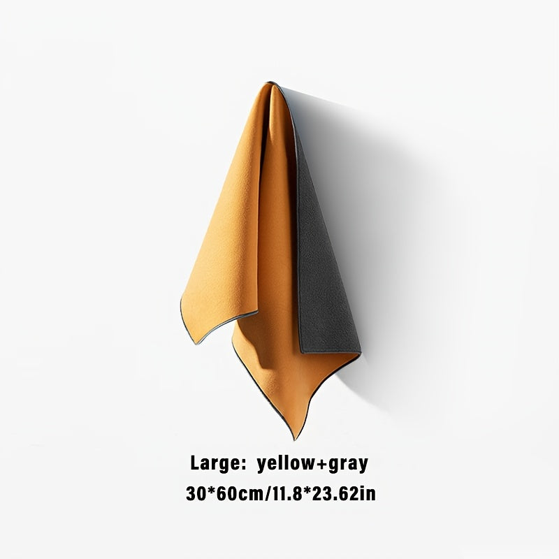 Toalla de limpieza para coche de microfibra de terciopelo, no se decolora, súper absorbente, de forma oblonga