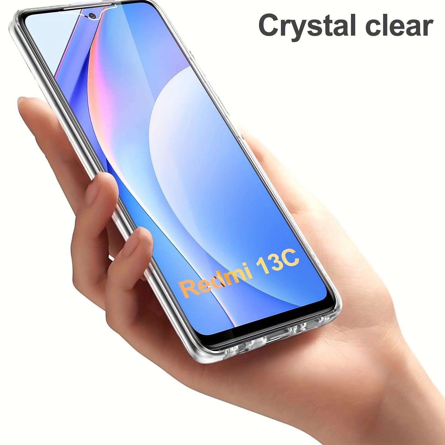 Полный ударопрочный чехол для телефона для моделей Xiaomi Redmi с прозрачной крышкой