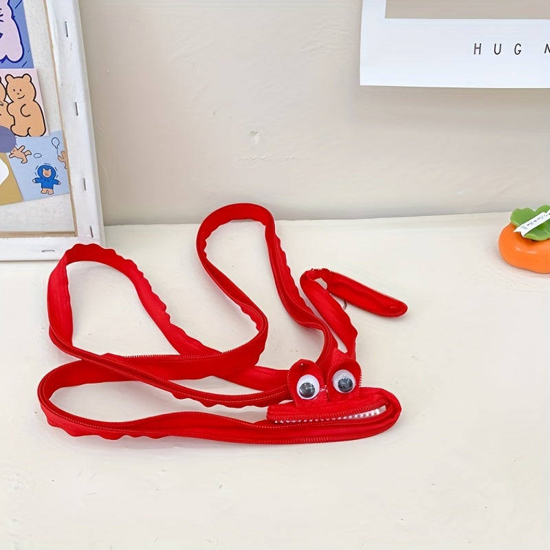 Cute Caterpillar Pencil Case with Large Capacity for Students and Makeup Storage