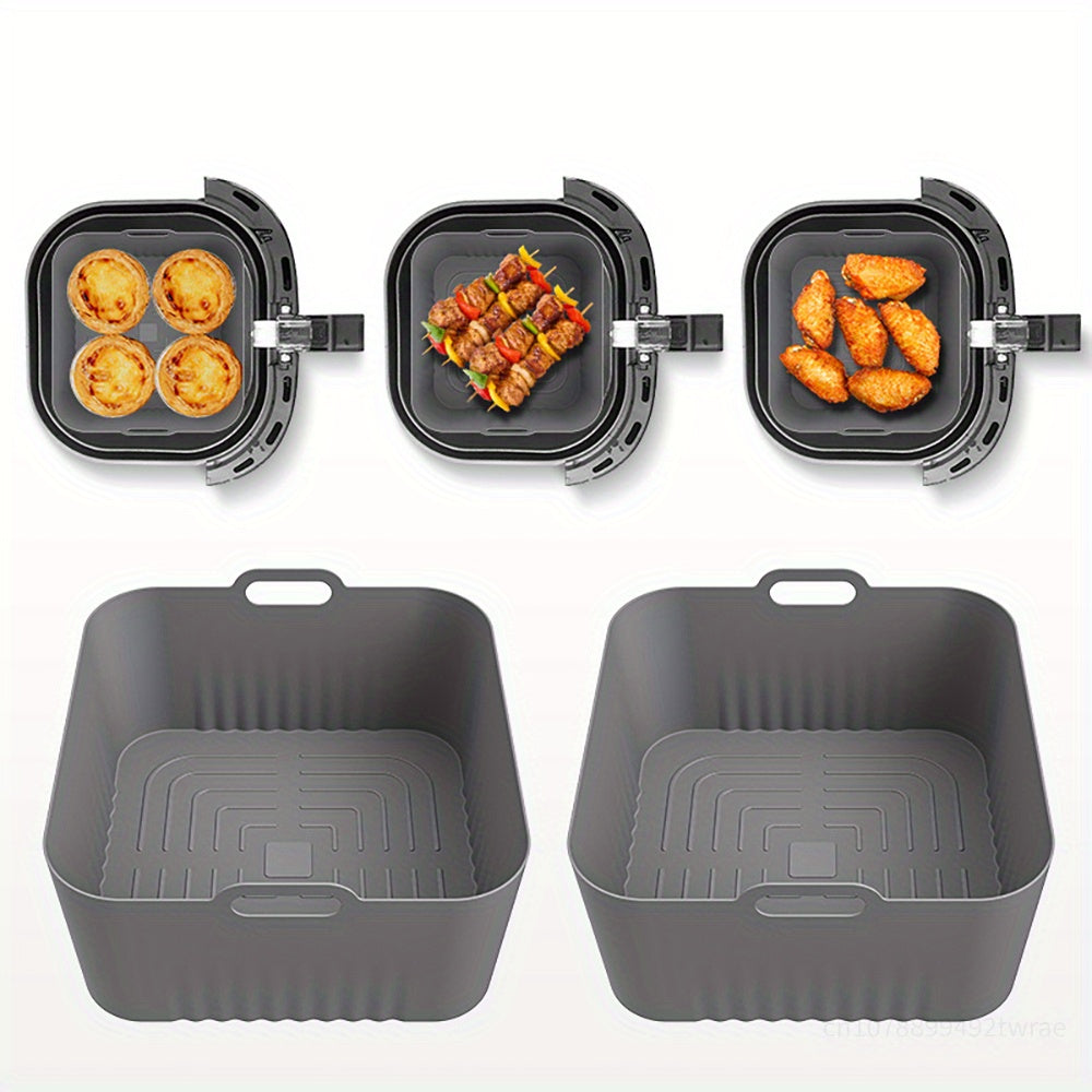 Qayta ishlatiladigan silikon pishirish matolari havo fritözlari uchun 2 ta paket, yopishmaydigan linzalar HD9252 HD9200