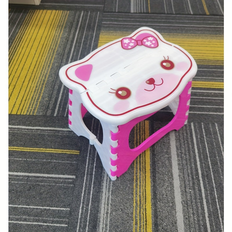 Multicolored Portable Folding Stool for Camping and Outdoor Use