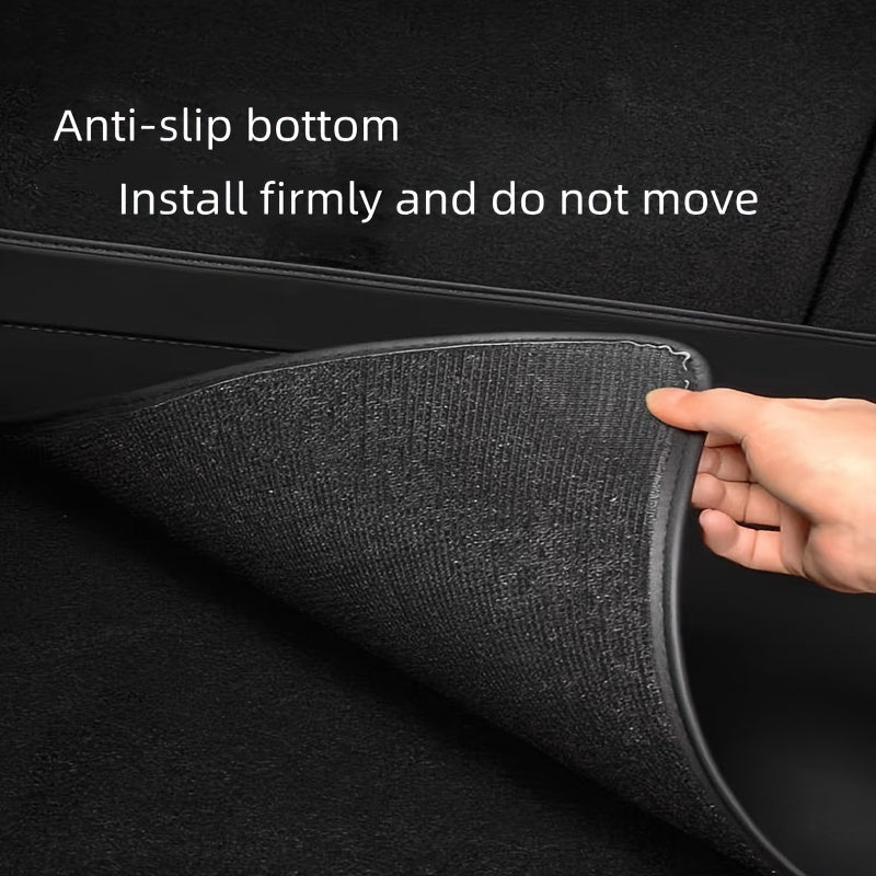 Universal PU Leather Trunk Mat for Tesla Model Y 2017-2024 Durable Odorless