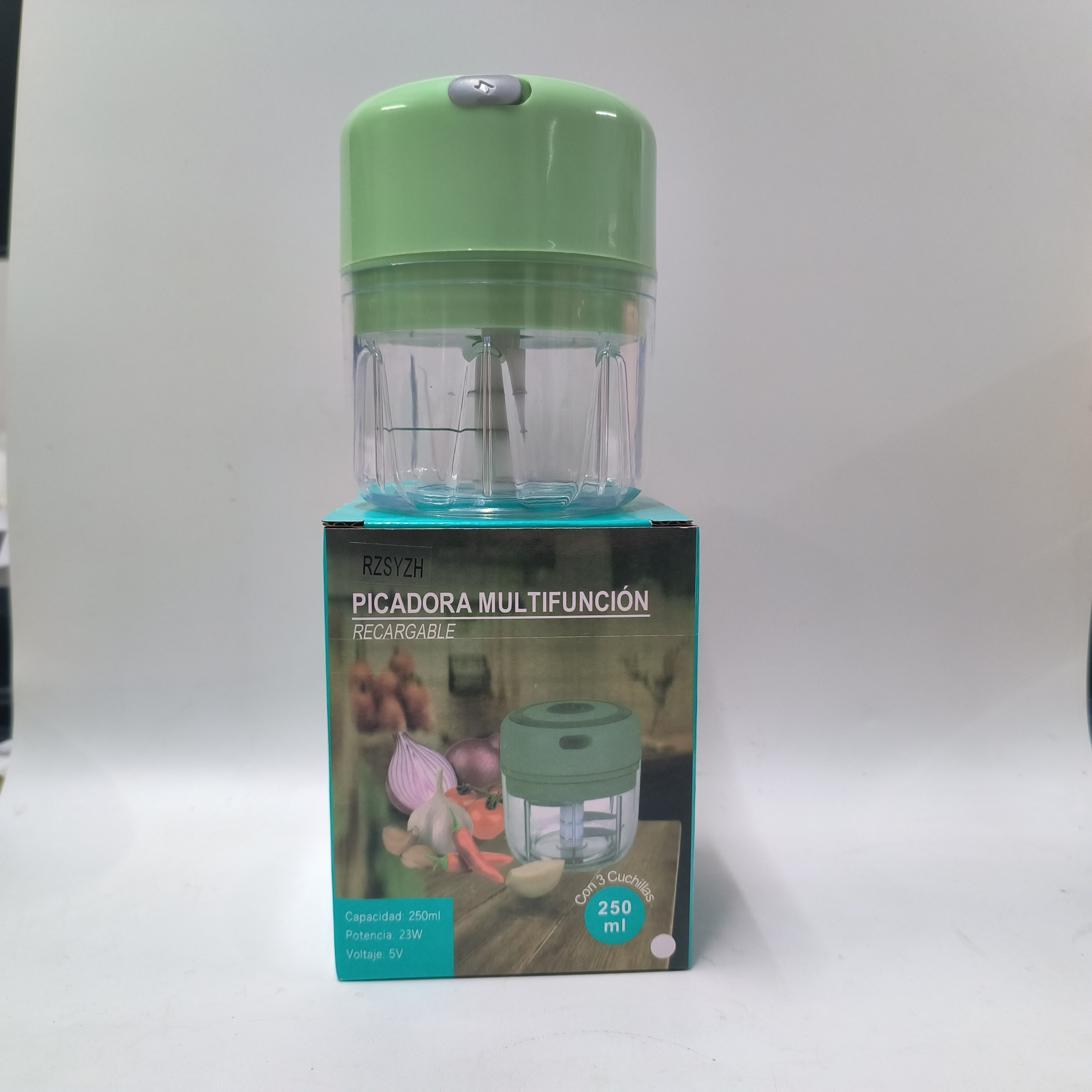 Electric Mini Garlic Chopper 250ml USB Rechargeable Food Processor