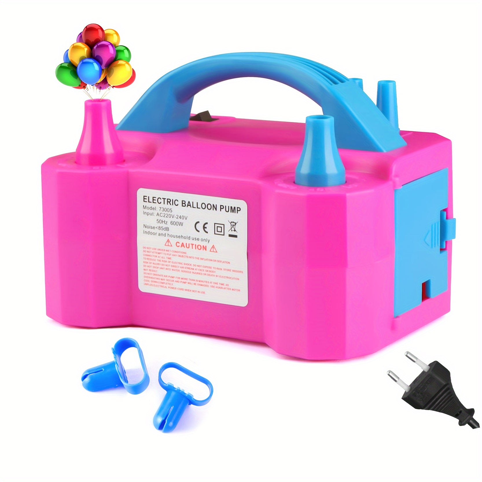 600W Dual Nozzle Electric Balloon Pump for Parties and Weddings