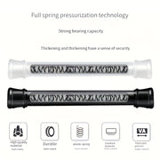 Adjustable Tension Curtain Rod with Anti-Slip Base Waterproof Easy Installation for Home and Bathroom