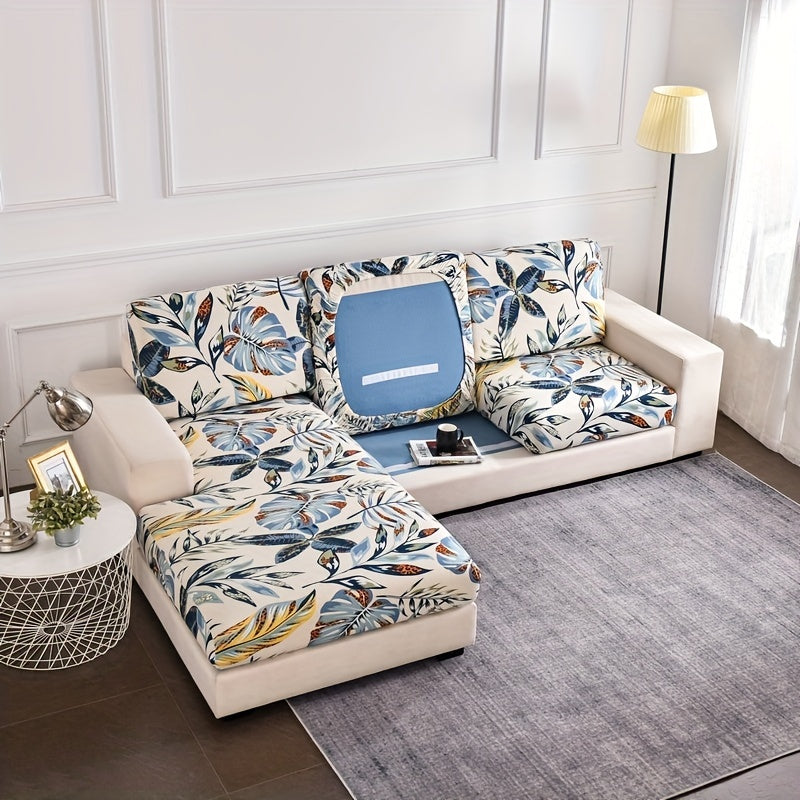 Чехол для дивана с цветочным принтом для диванов всех размеров, машинная стирка