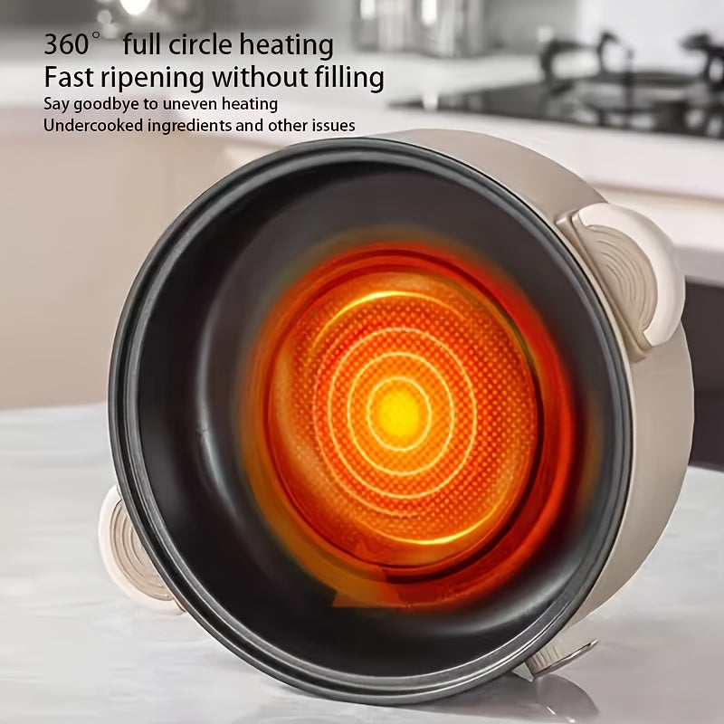 Электрический горячий горшок с большой емкостью и многофункциональным управлением, видимый таймер для домашнего ресторана