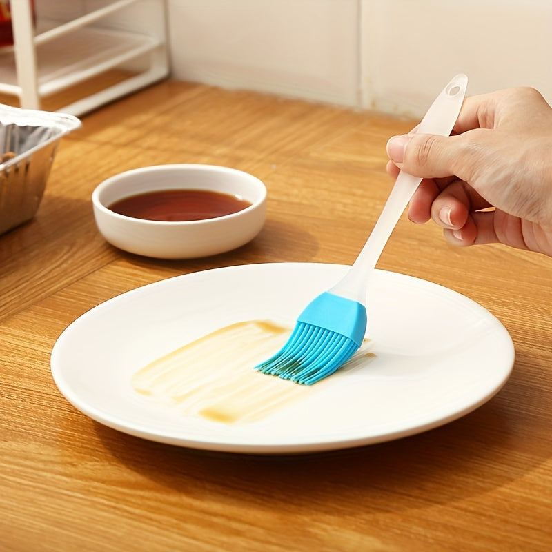 6-Pack Silicone Basting Brushes Food-Grade Heat-Resistant Multi-Color 17cm Kitchen Utensils