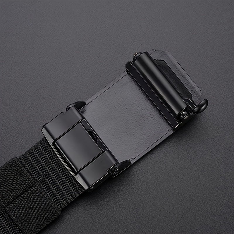 Мужской нейлоновый ремень с автоматической пряжкой для активного отдыха и повседневной носки