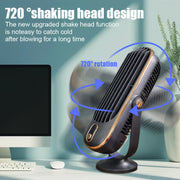 Portable RV Fan with LED Display, 5 Speeds, USB Rechargeable, Quiet Personal Cooling Fan for Home Office Bedroom Camping