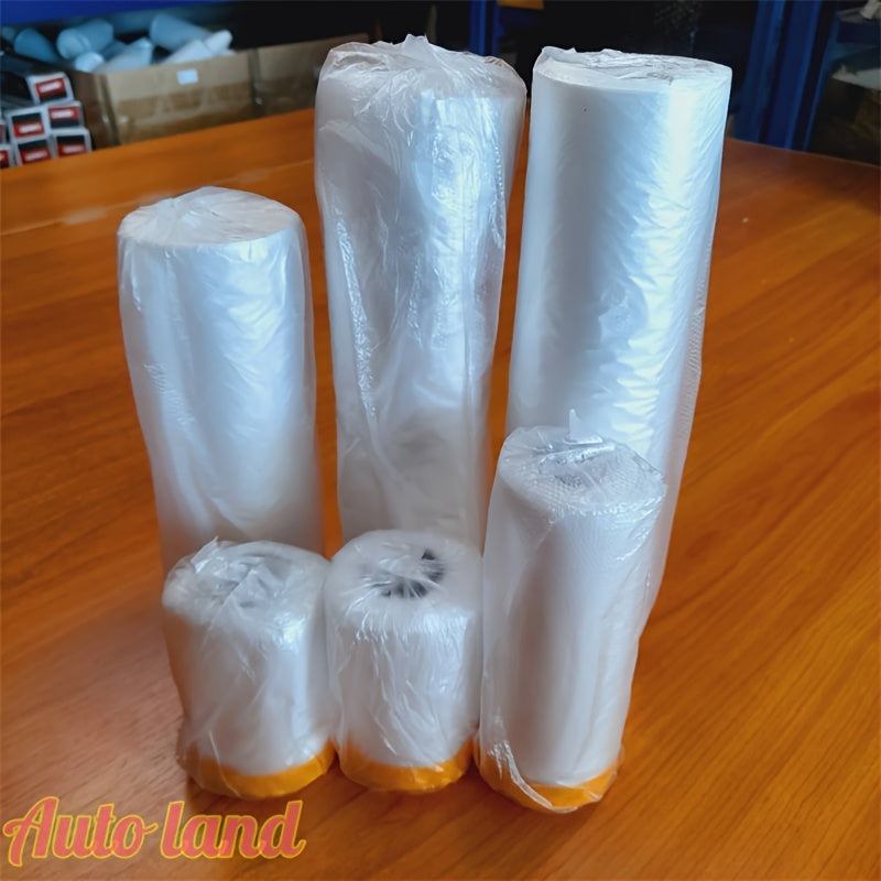 Многофункционочная пластиковая маскировочная пленка для покраски, 1 рулон, прочное покрытие