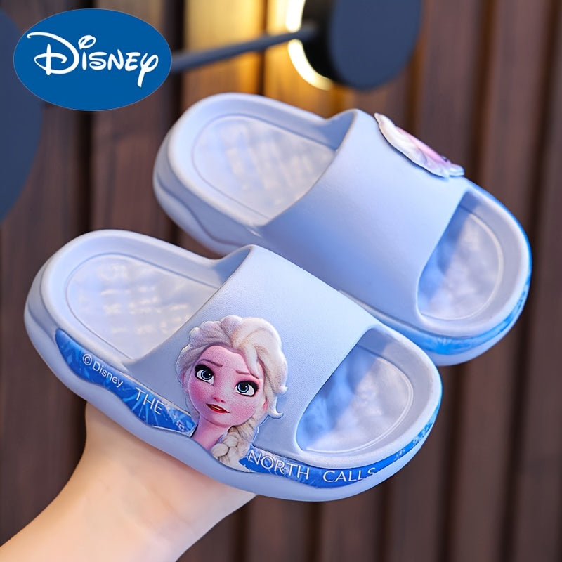 Children's Summer Slippers for Girls Cartoon Design Soft EVA Sole Open Toe Indoor Outdoor