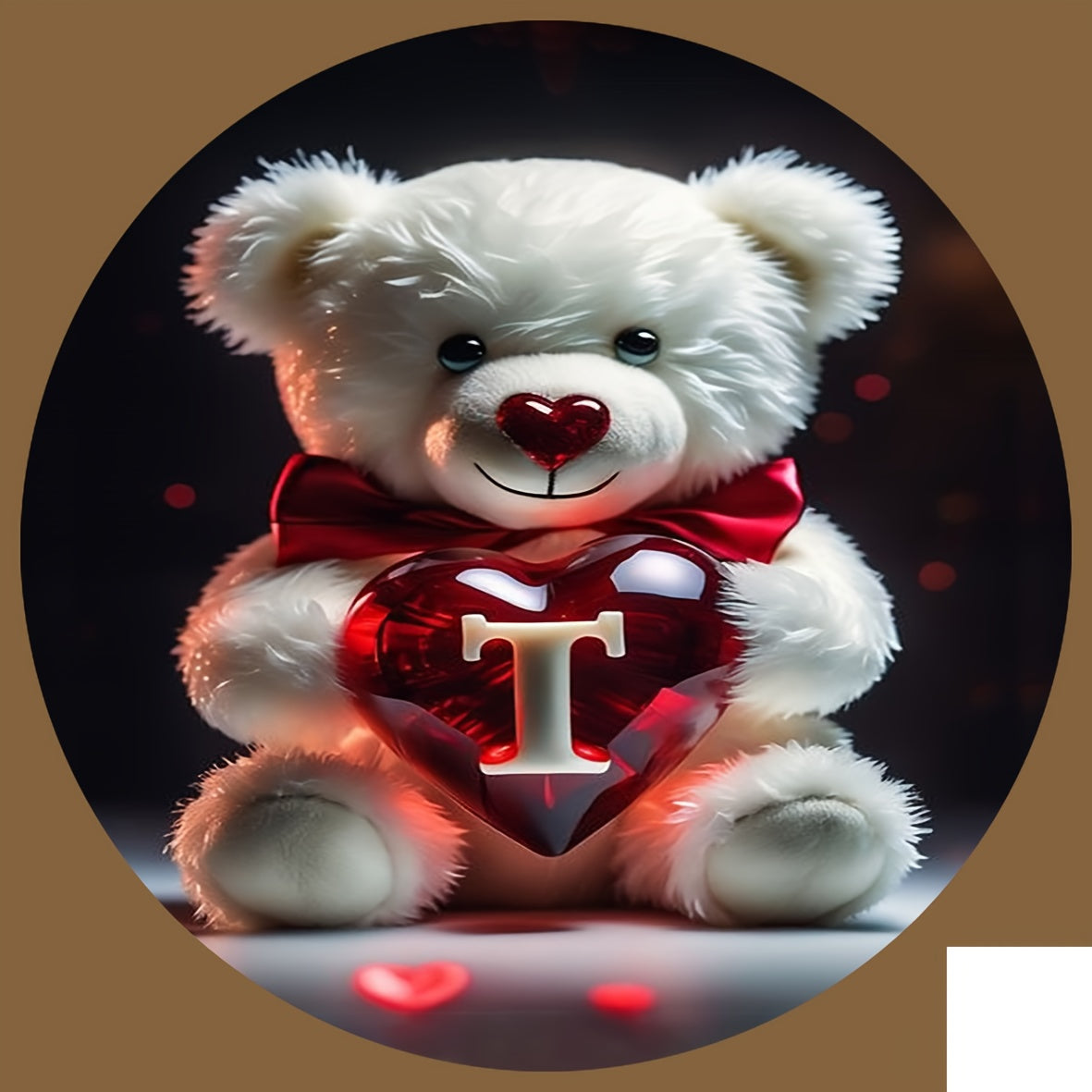 Animal Series Bear Alphabet Wooden Coaster for Drinks and Gifts