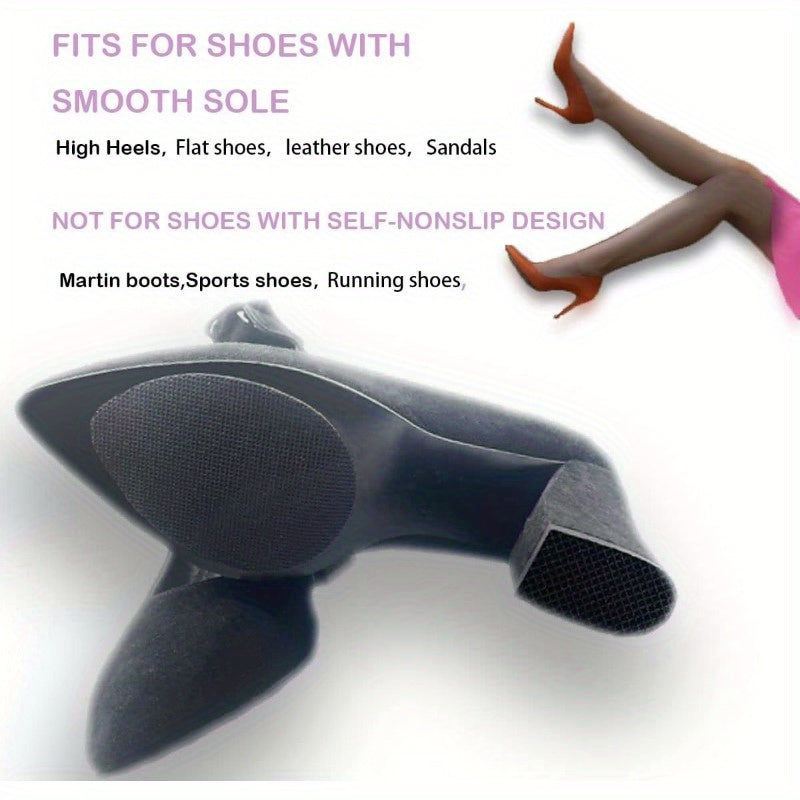 Women Non-Slip Shoe Pads Sole Protectors Adhesive Anti-Slip Grip 4 Pcs