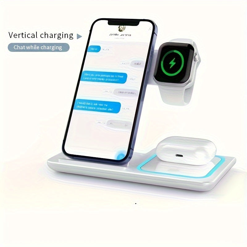 Wireless Charging Station for iPhone Apple Watch AirPods 3 2 Pro Foldable Fast Charger