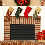 Magnetic Fireplace Blanket Black Indoor Cover Draft Stopper Insulation Odor Control