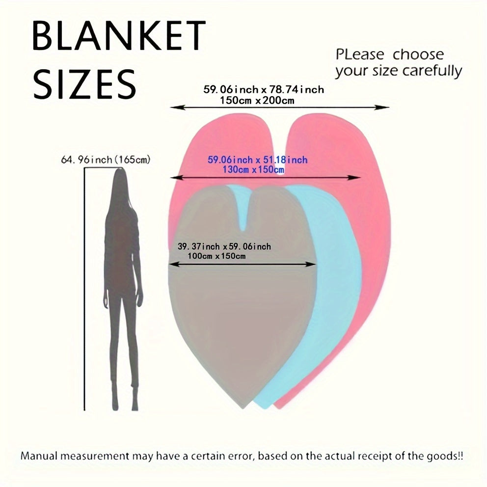 Green Leaf Print Fleece Blanket Soft Cozy Versatile for Home and Travel