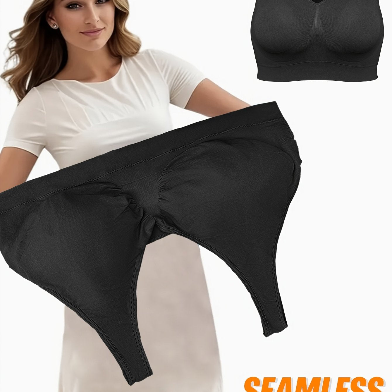 Plus size ayollar uchun shikastlanmagan sport bra, dumaloq bo’yinli, bir rangli faol kiyim