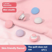 Grey 6-Pack Bed Sheet Holders with One-Click Release and Non-Slip Grippers